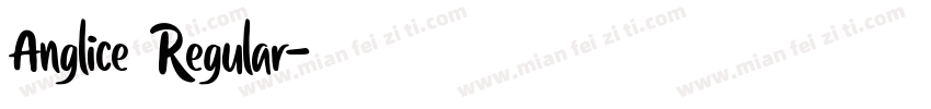 Anglice Regular字体转换